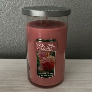 Yankee candle sun drenched apricot rose 12oz jar NWT